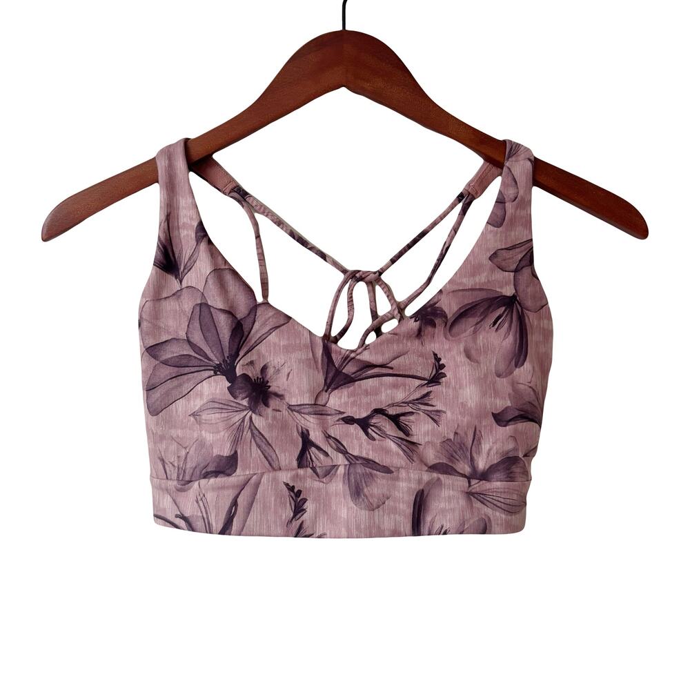 Athleta Solace Floral Sports Bra 